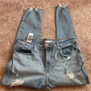 Distressed Blue Women's Jeans